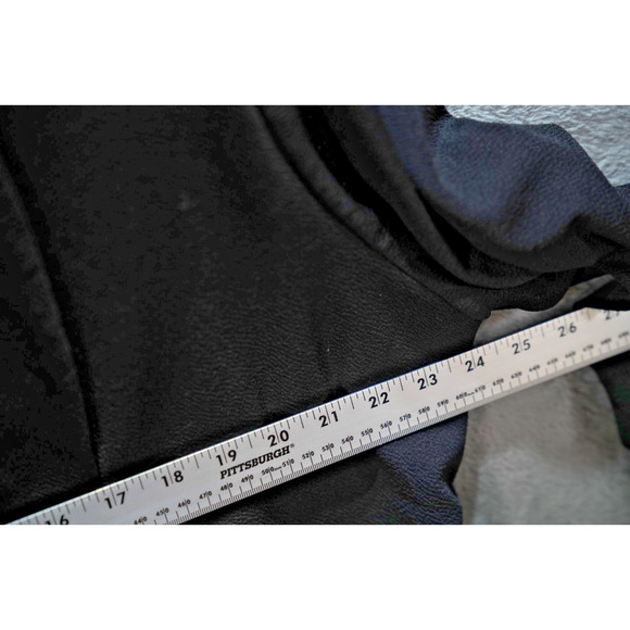 Hybrid & Company Black Draped Open Front Blazer Women's Size M Lightweight - Picture 5 of 6